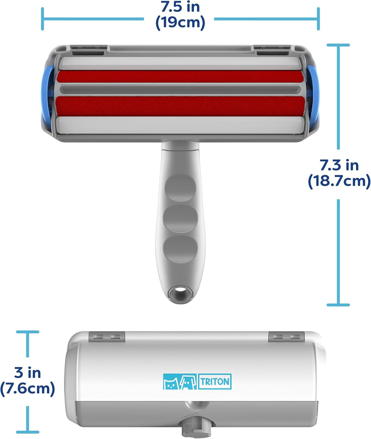 Pet Hair Removal Tool with Detachable Handle