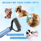 Pet Grooming Brush and Metal Comb Set