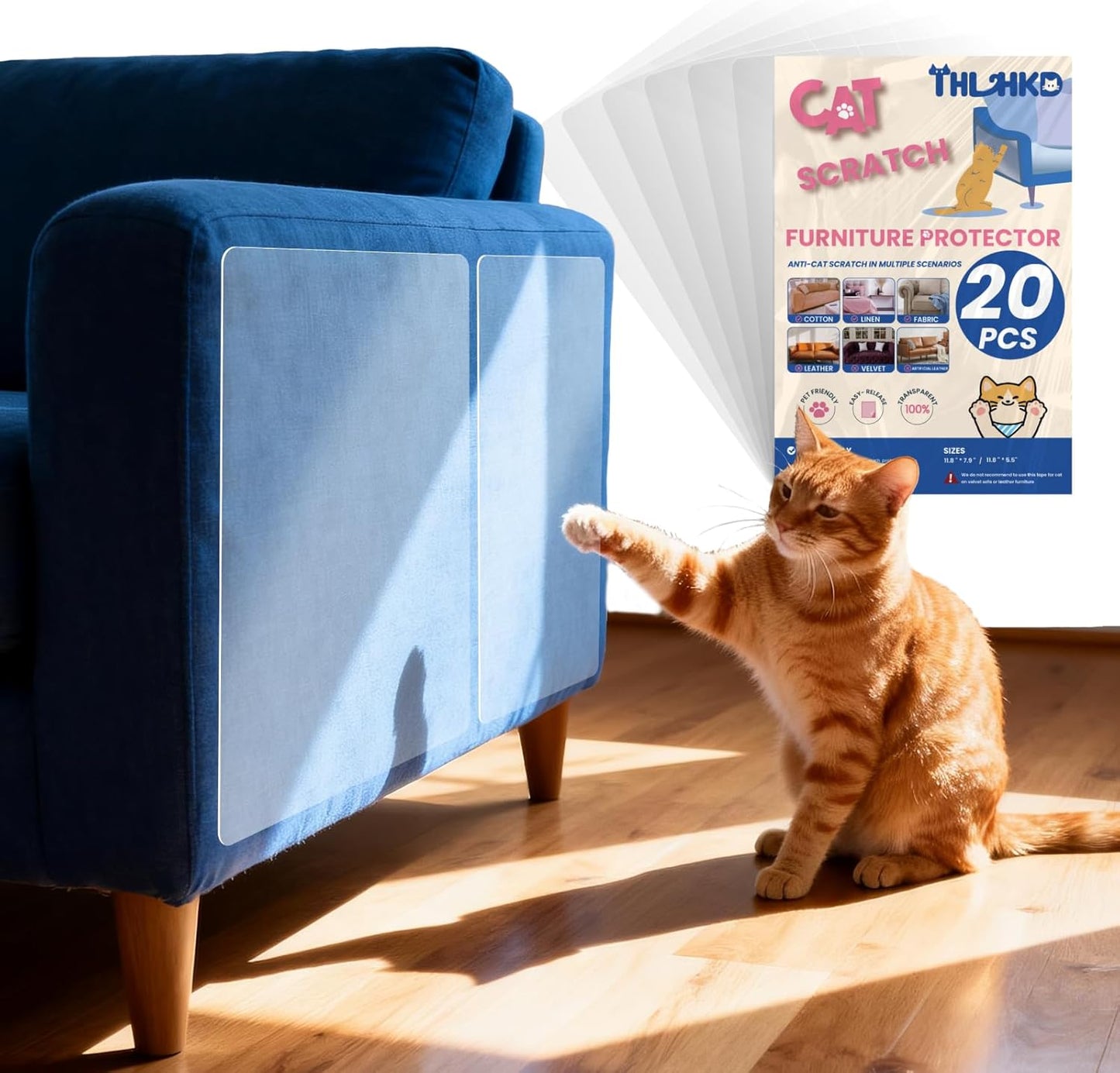 20-Piece Cat Scratch Furniture Protector