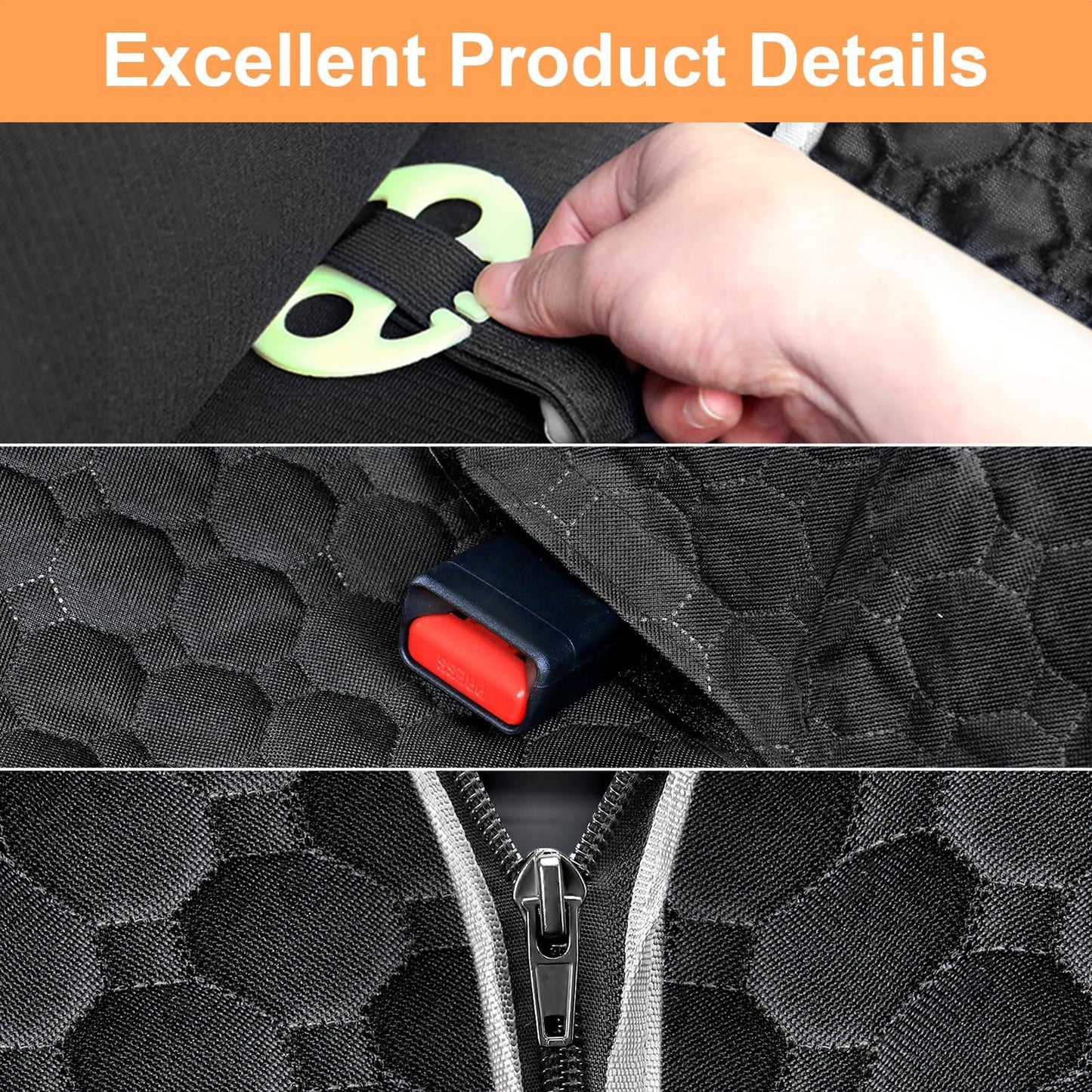 Premium Dog Car Seat Cover for Back Seat