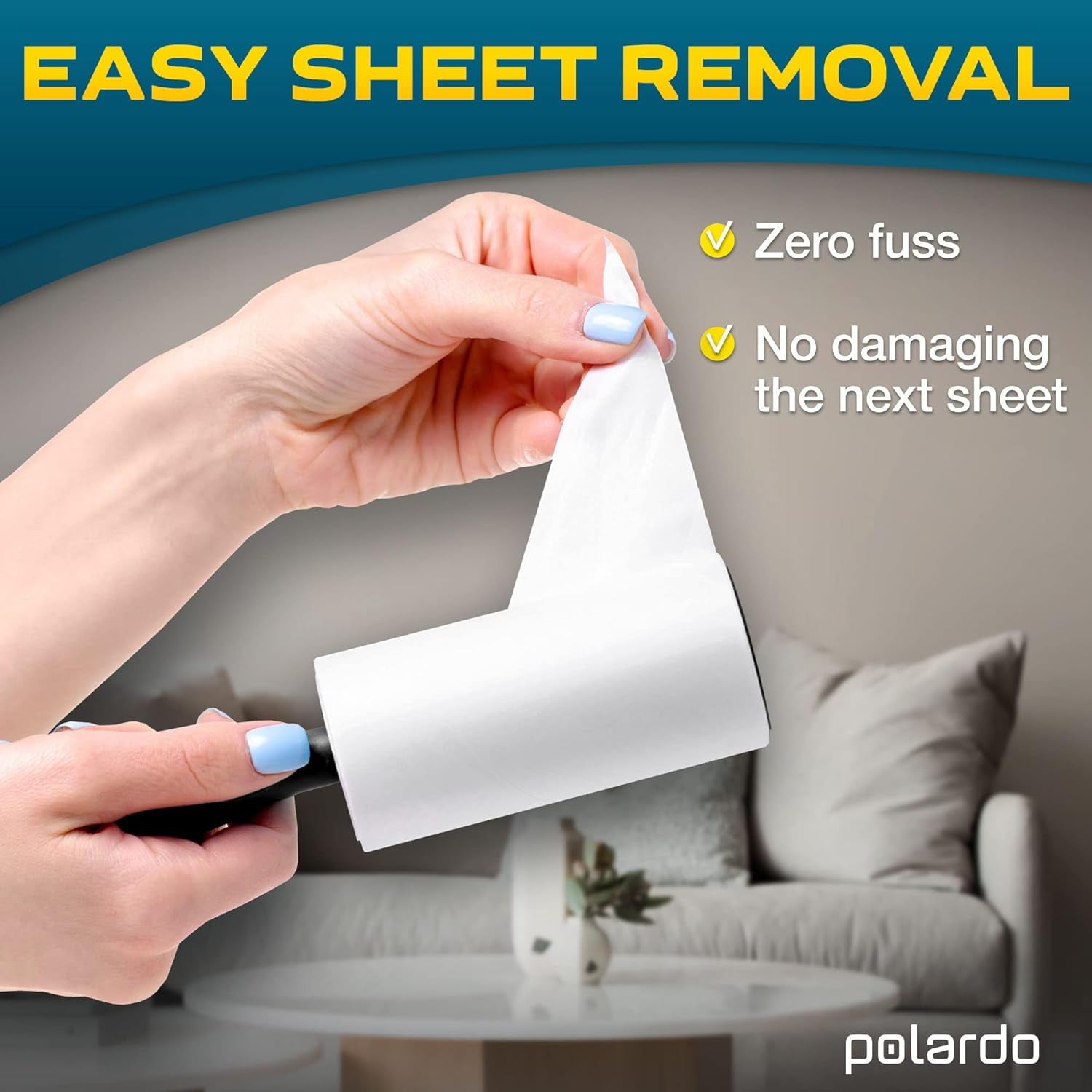 Large Lint Rollers for Pet Hair Removal