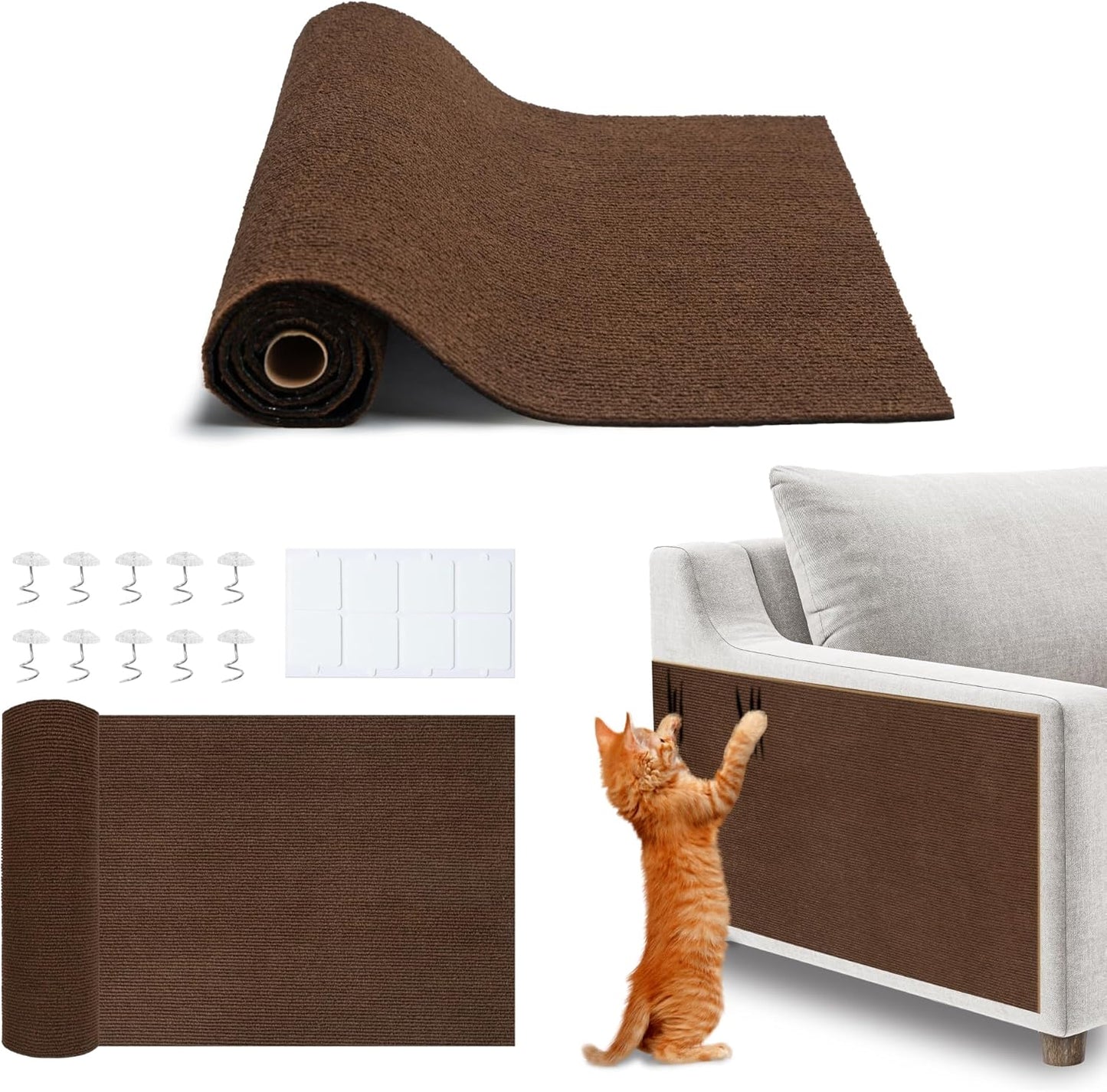 Heavy-Duty Cat Scratcher and Interactive Play Post