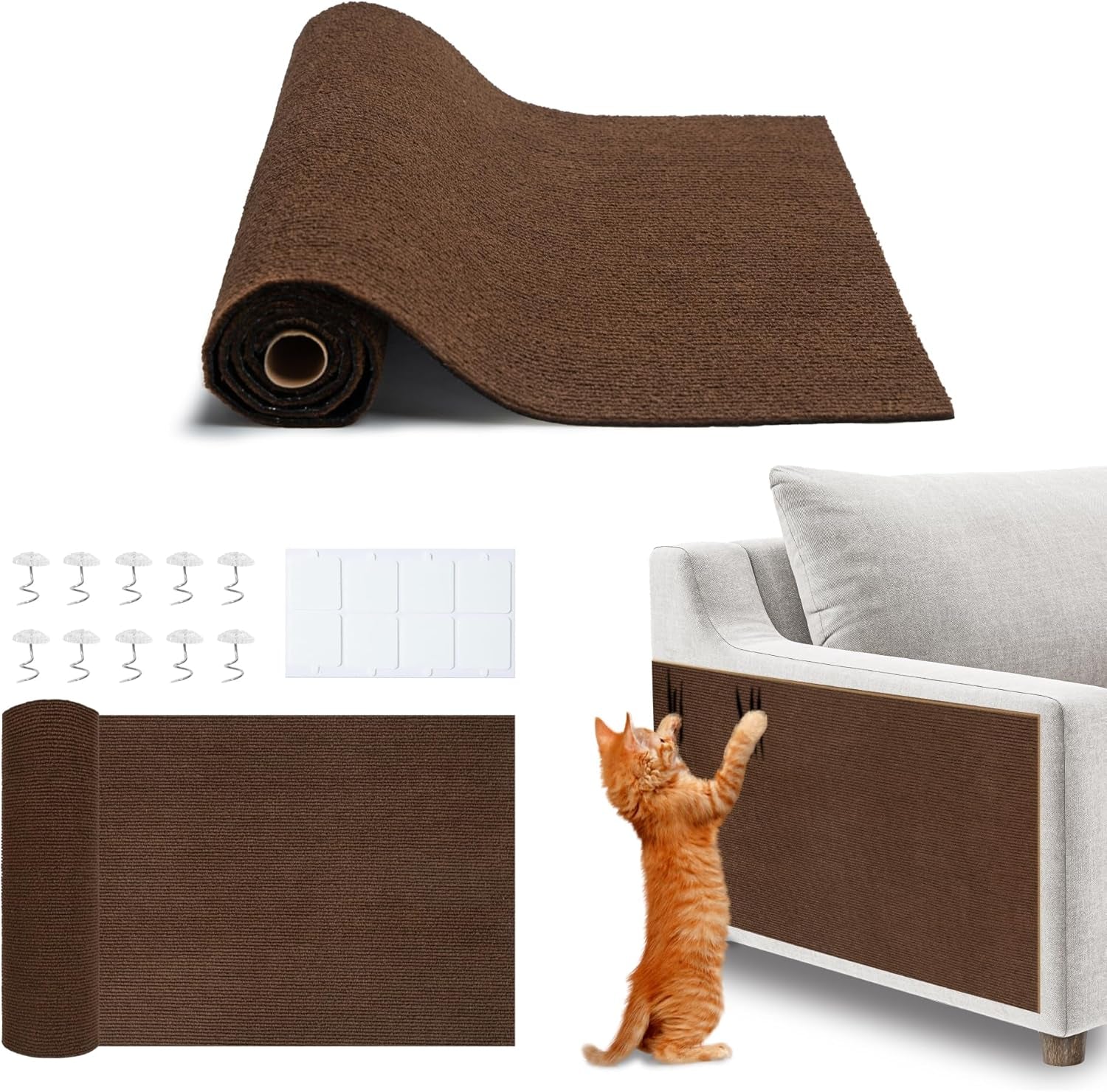 Heavy-Duty Cat Scratcher and Interactive Play Post