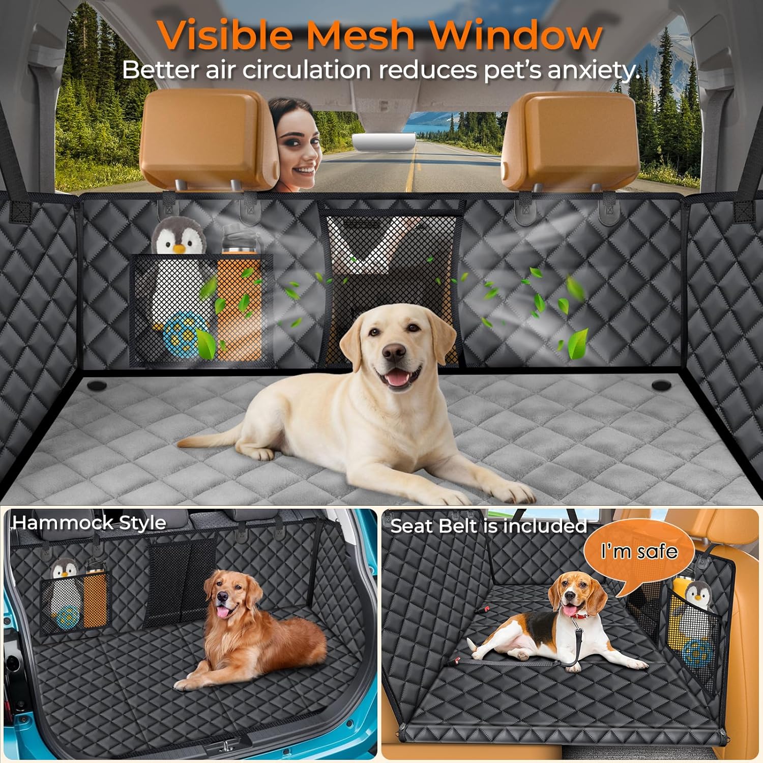 dog back seat