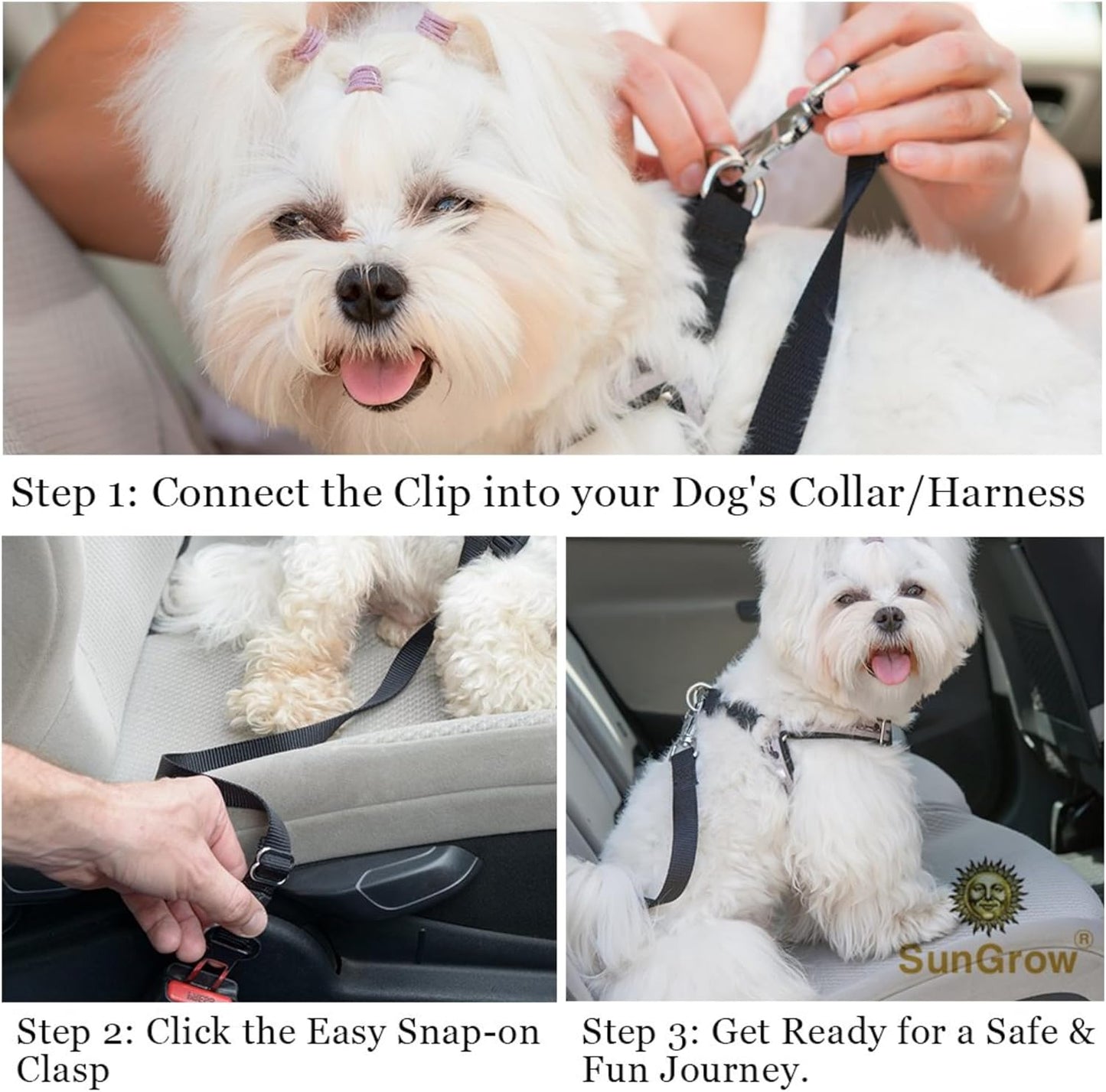 Adjustable Nylon Dog Seat Belt for Car