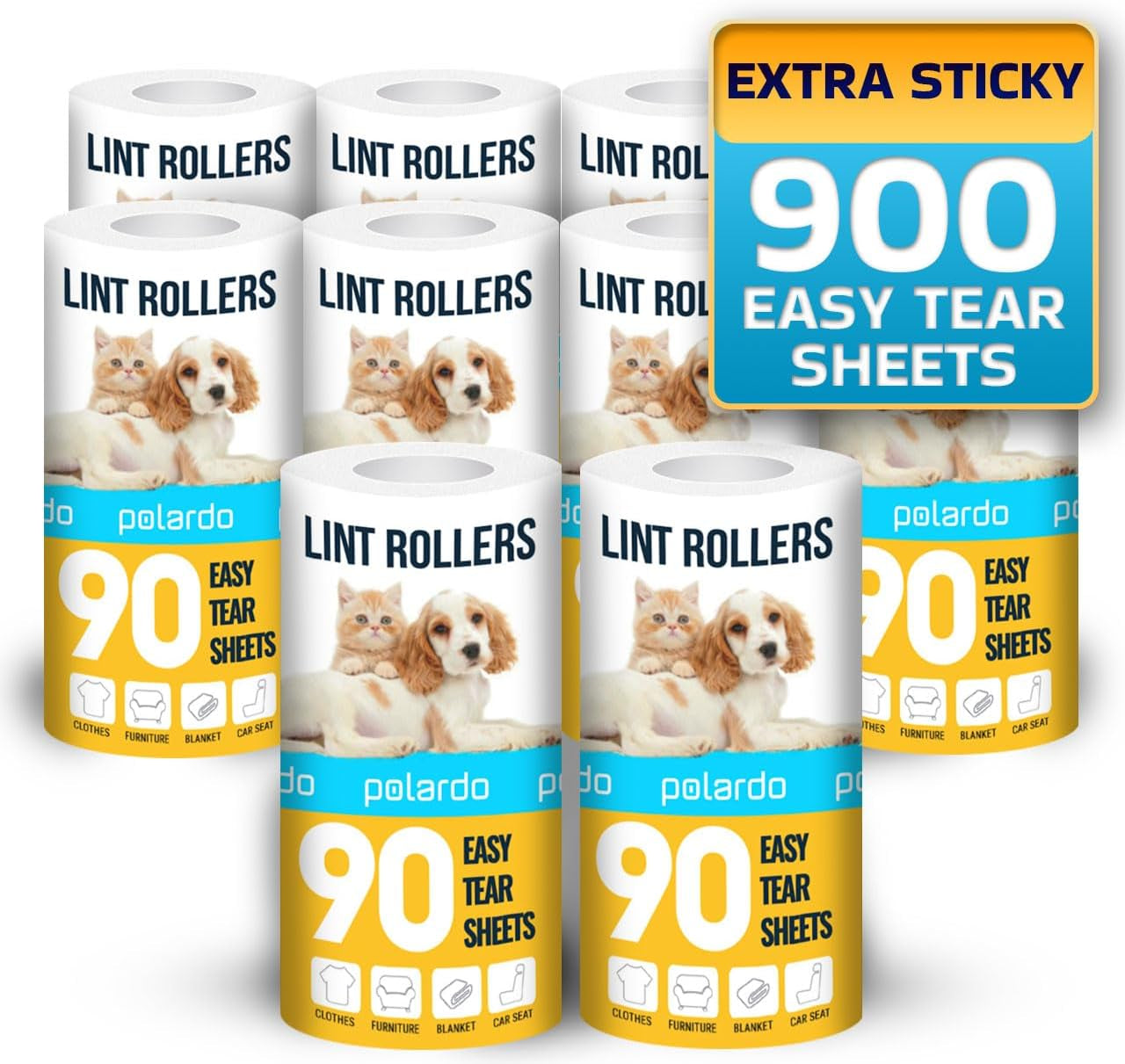 Large Lint Rollers for Pet Hair Removal