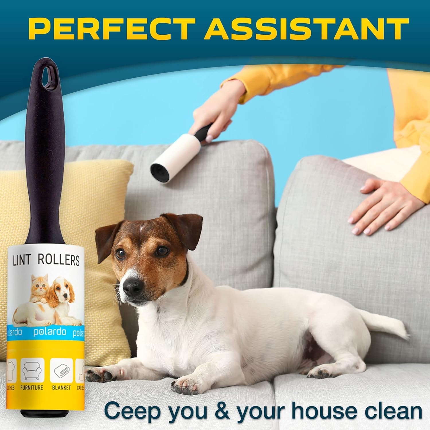 Large Lint Rollers for Pet Hair Removal