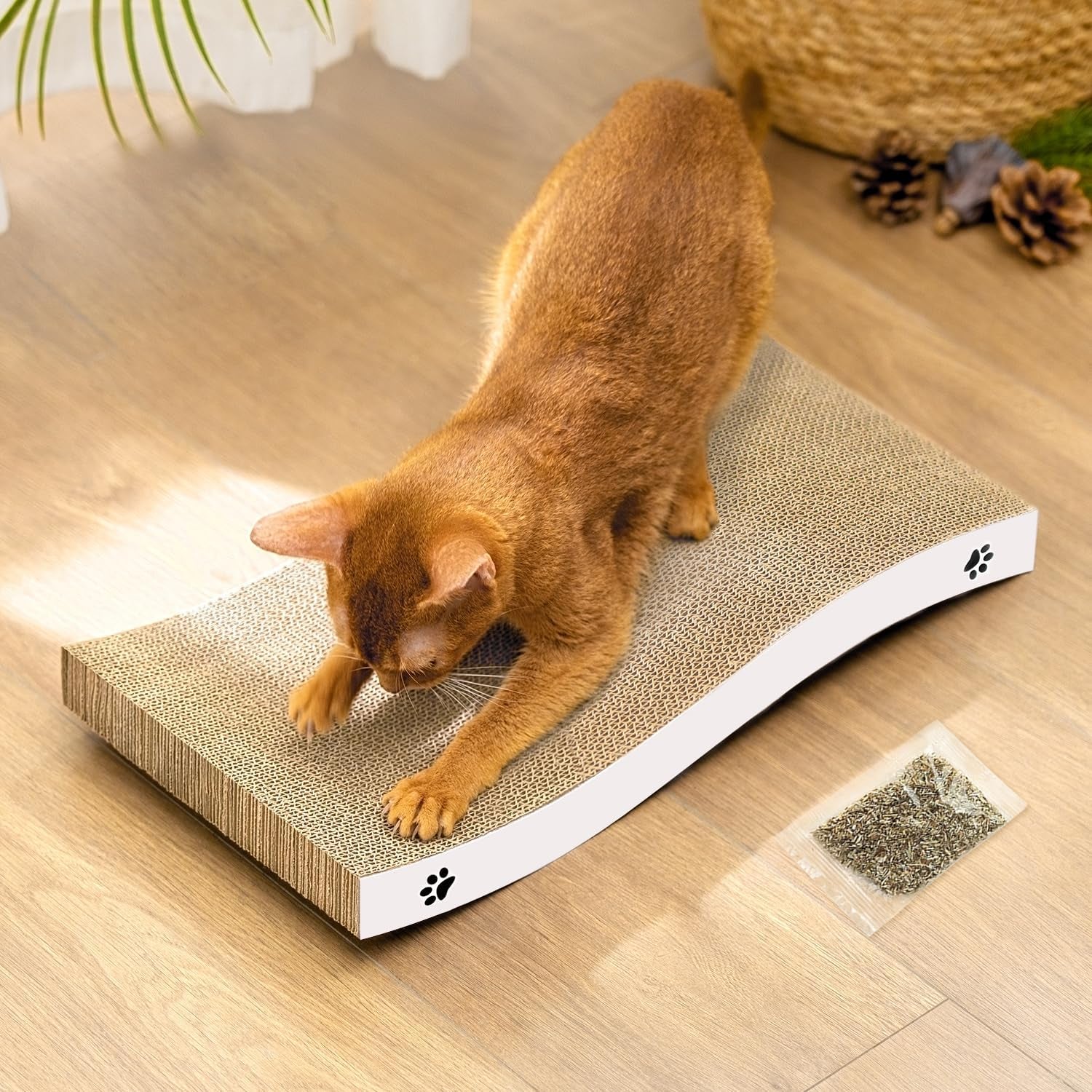 Durable Double-Sided Corrugated Cat Scratcher Pad