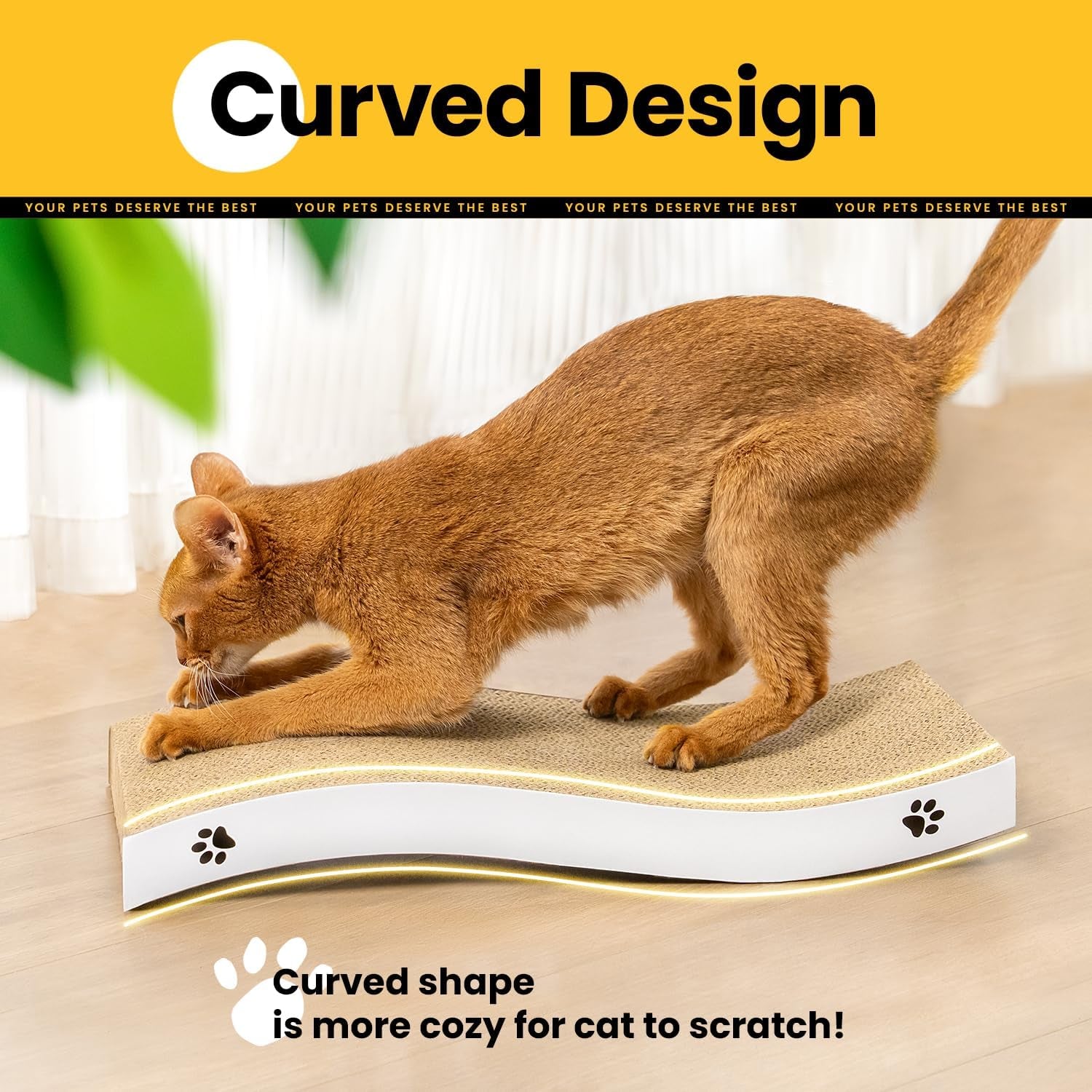 Durable Double-Sided Corrugated Cat Scratcher Pad