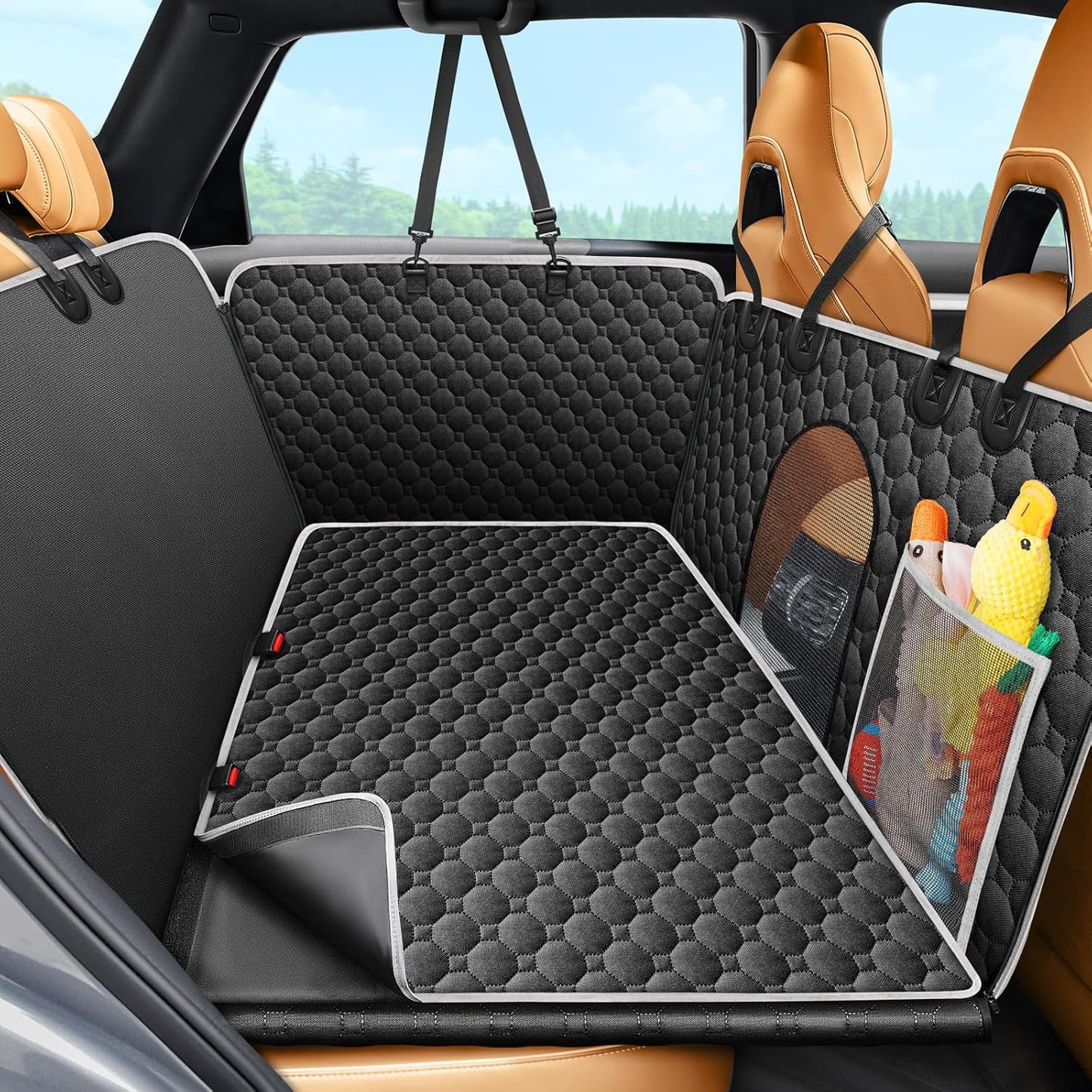 Premium Dog Car Seat Cover for Back Seat