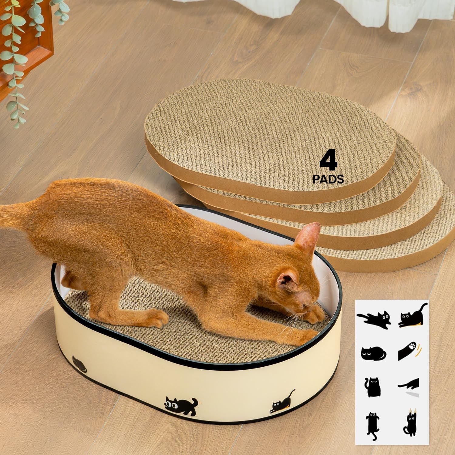 Durable Double-Sided Corrugated Cat Scratcher Pad