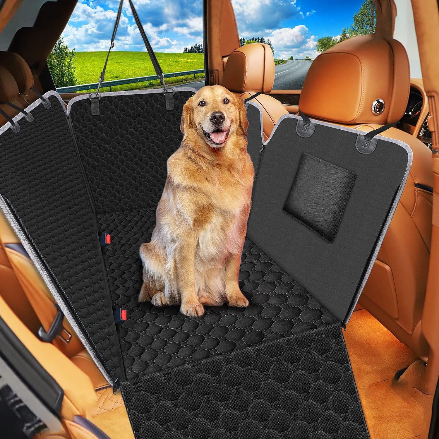 Premium Dog Car Seat Cover for Back Seat