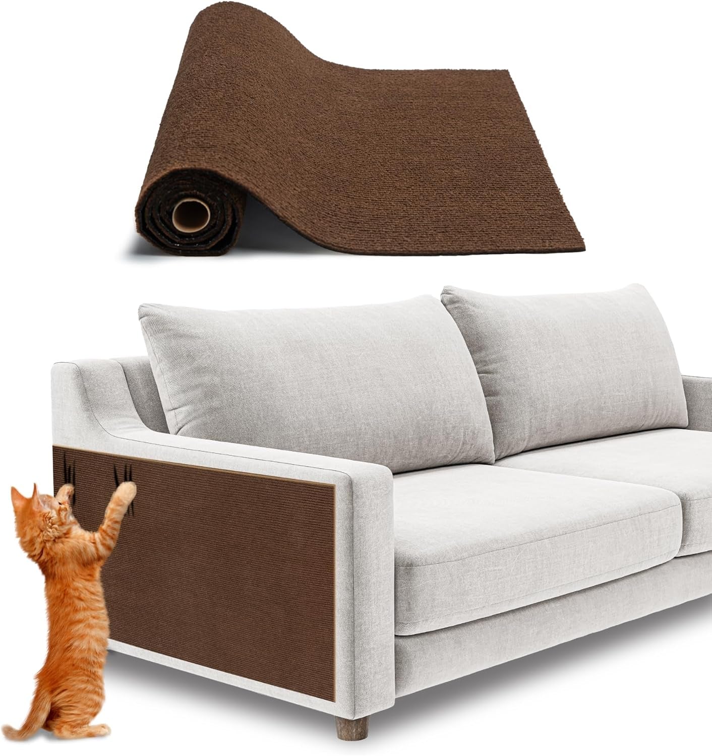Heavy-Duty Cat Scratcher and Interactive Play Post
